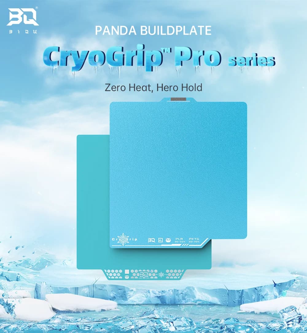 Bigtreetech panda placa de construção cryogrip pro placa fria para bambu p1 x1 série a1 & mini kobra3 combo qidi plus4 voron 300mm h2d h2s