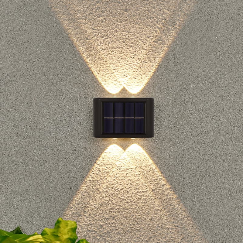 4 lED À Prova D'água Para Jardim Muro e Varanda Luminária Solar De Parede