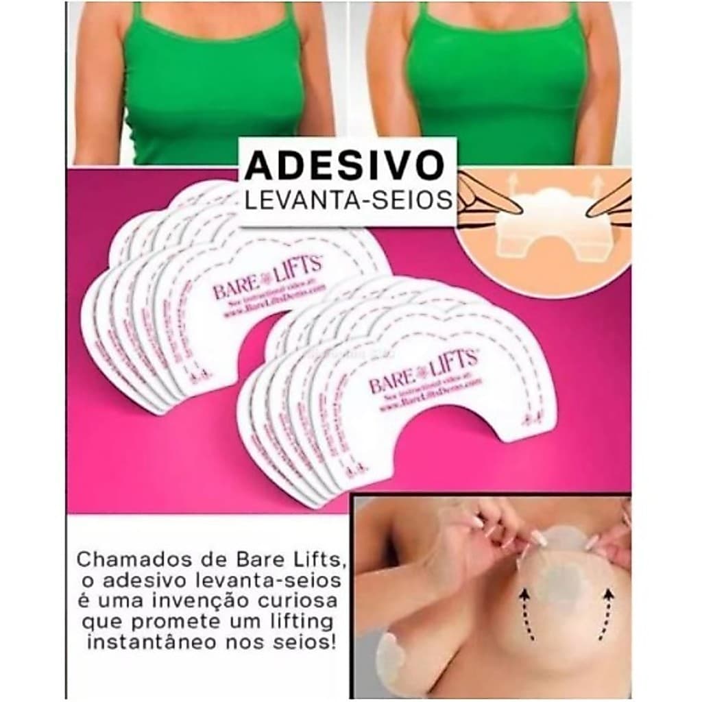 Sutia Adesivo Invisível Levanta Seios /peitos Bare Lifts