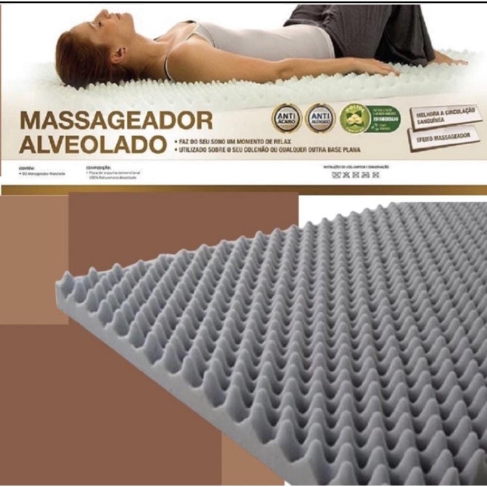 Colchonete Casca De Ovo Caixa De Ovo Anti-escaras Casal D28