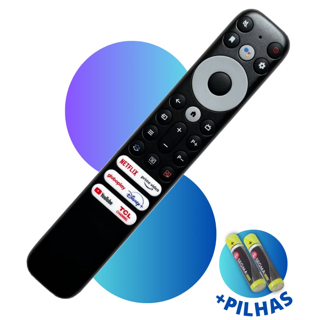 Controle Remoto Para Tv Tcl Smart 4k Rc902v Netflix Youtube