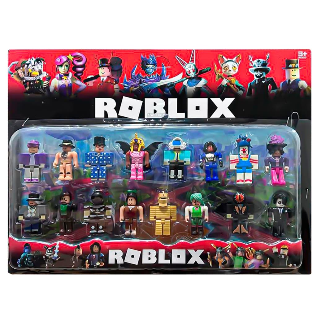 Kit Roblox 16 Bonecos Articulados Lego 8 cm Kit completo Linha premium