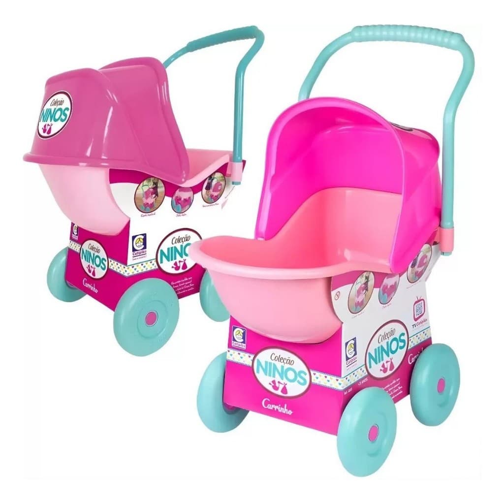 Carrinho De Boneca Bebê Ninos Alive Reborn Cotiplas