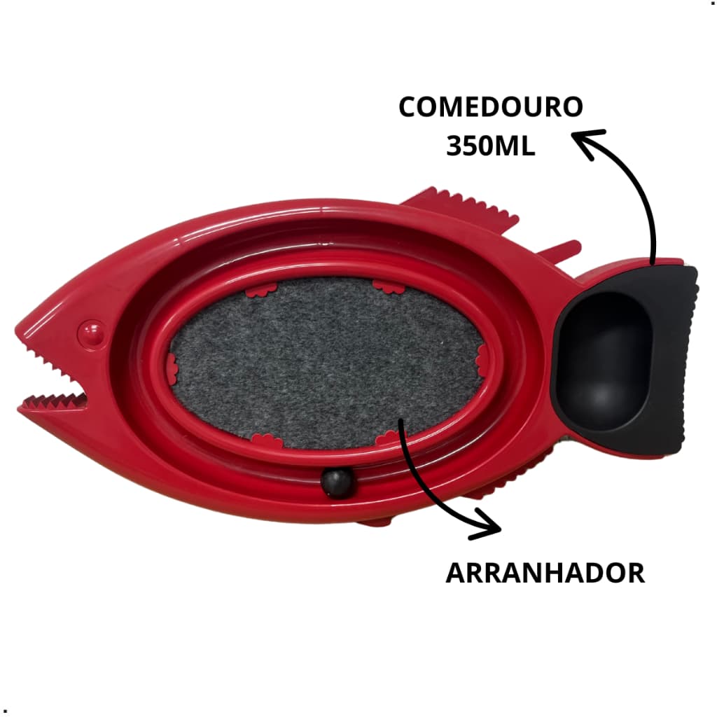 Arranhador para Gatos Redondo com Bolinha Interativo Relax Antiestresse Brinquedos para Gatos
