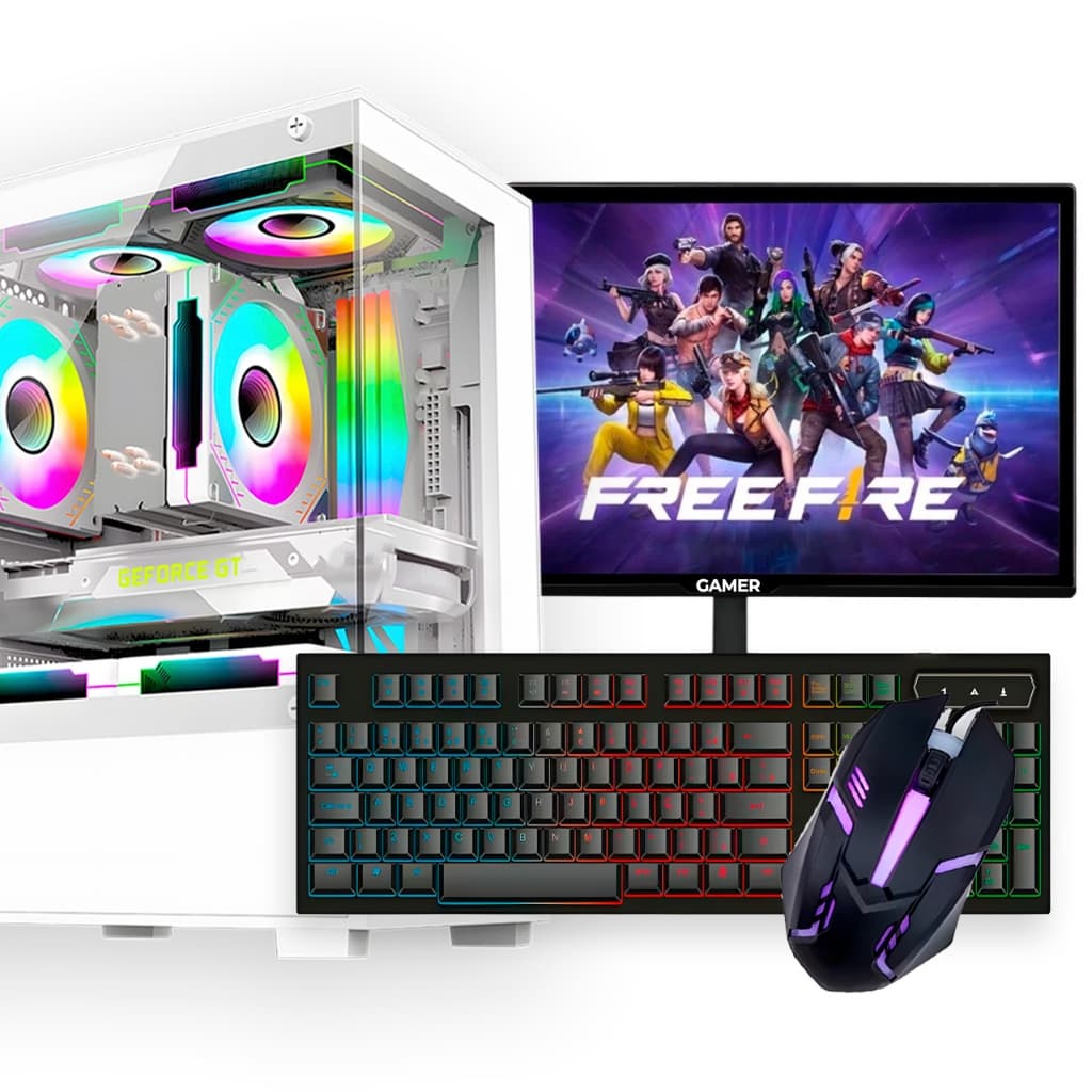 PC Gamer Completo, Intel Core i5, GT 210, 12GB de Ram, SSD 480GB, Monitor 19