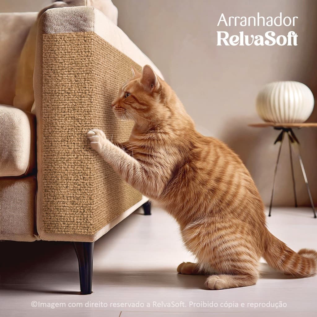 Protetor de Sofá Super Premium - Para Gatos - Arranhador Pet - Tamanhos De 30 a 200cm