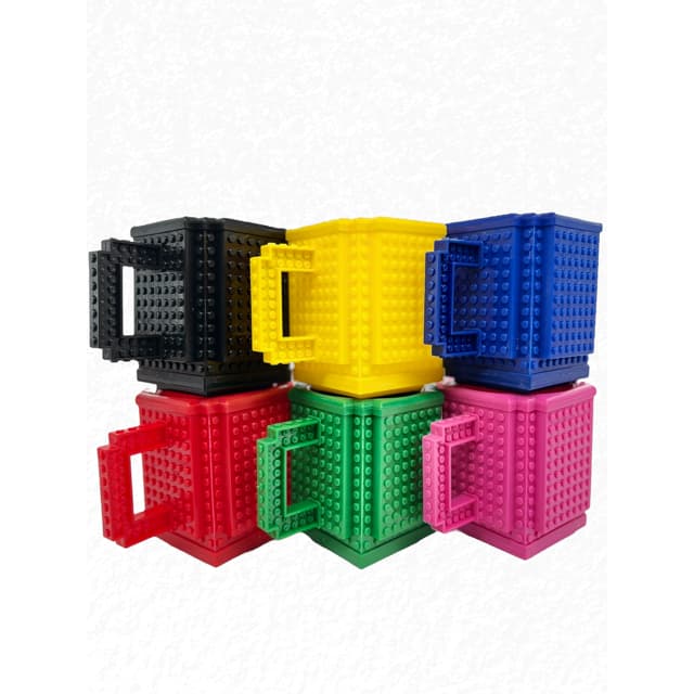 Caneca de Montar Inspirada na Lego ** NÃO ACOMPANHA PEÇAS DE MONTAR **