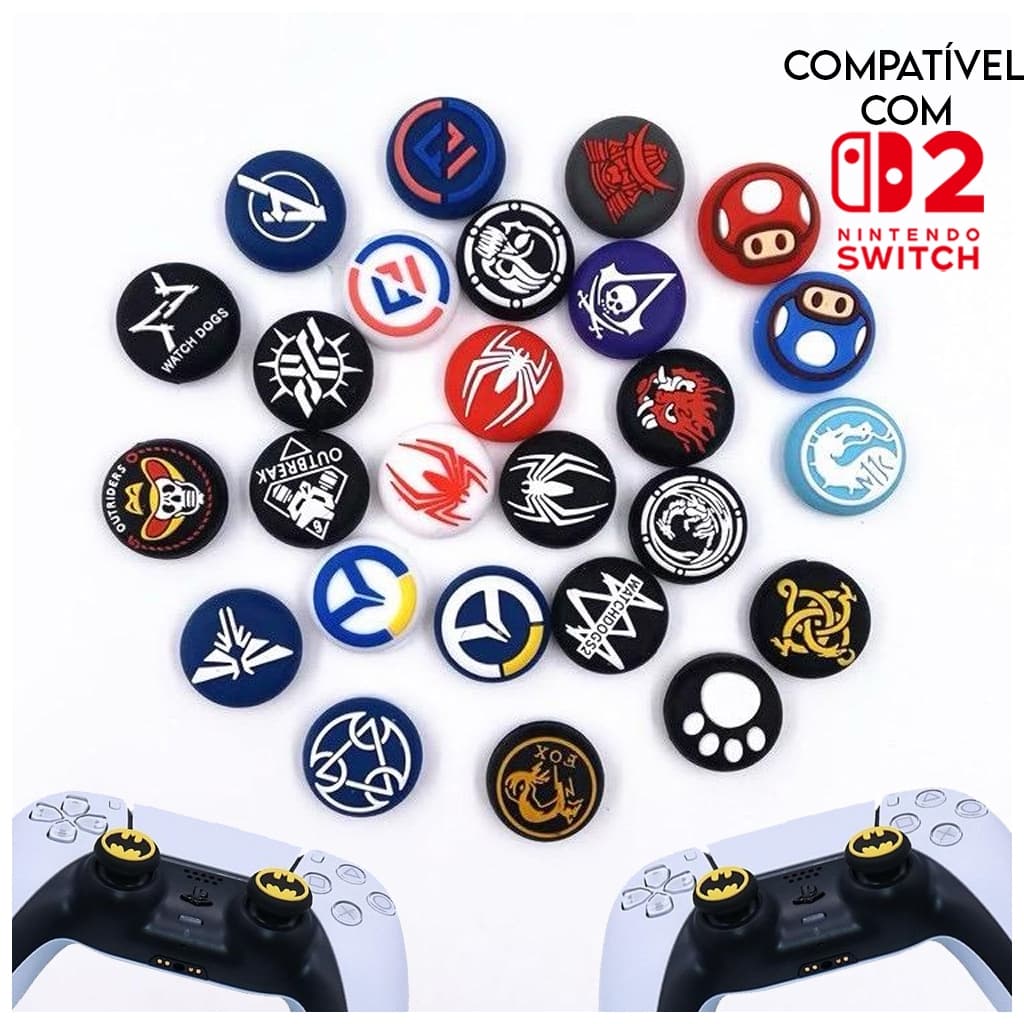 (A)Par de Grip Premium para controle Ps3,Ps4, Ps5, Xbox One, Xbox X/S, Switch 2 Ótima qualidade