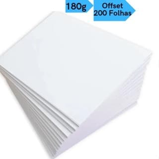 Papel Offset Opaline Liso A4 180g Branco Diplomata Masterprint