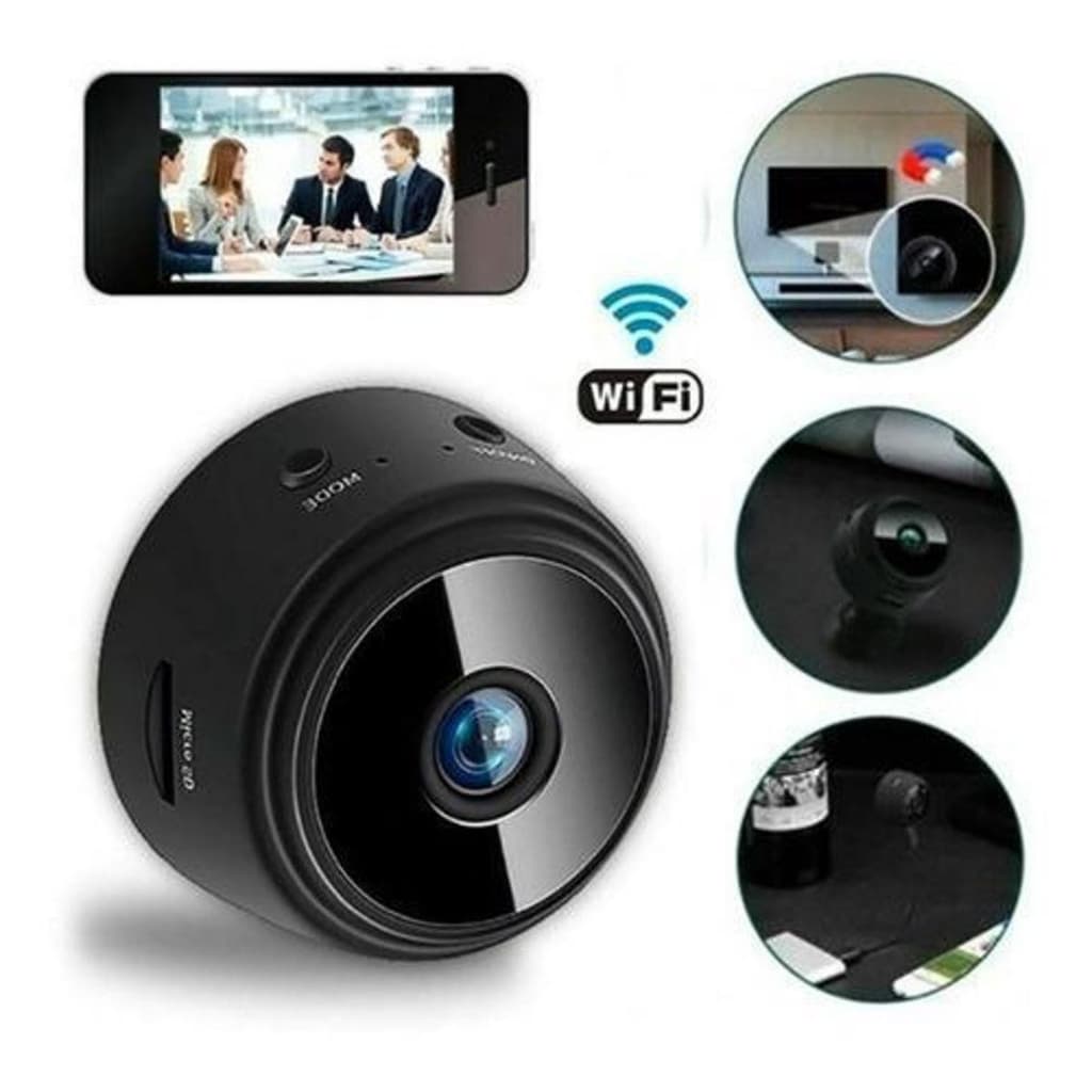 Câmera A9 Mini HD Sensor De WIFI Grava Em Cartão de Memória Com Suporte Para Encaixe