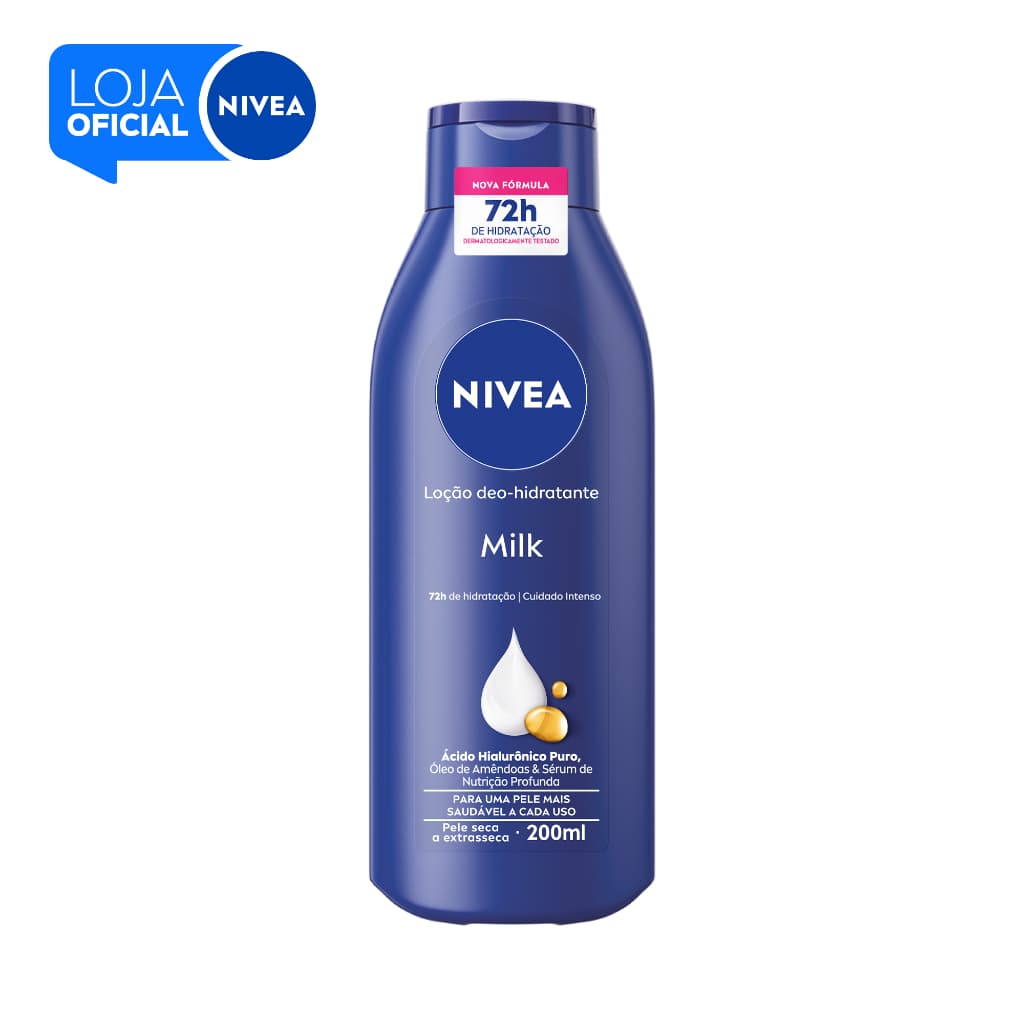 NIVEA Loção Hidratante Milk Pele Seca a Extrasseca 200ml