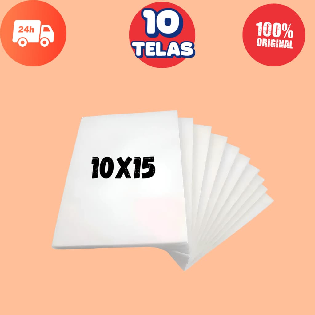 Telas Para Pintura 10x15cm 5 10 15 20 Telas Escolar Infantil Artesanato em Várias Quantidades ou Kit pintura
