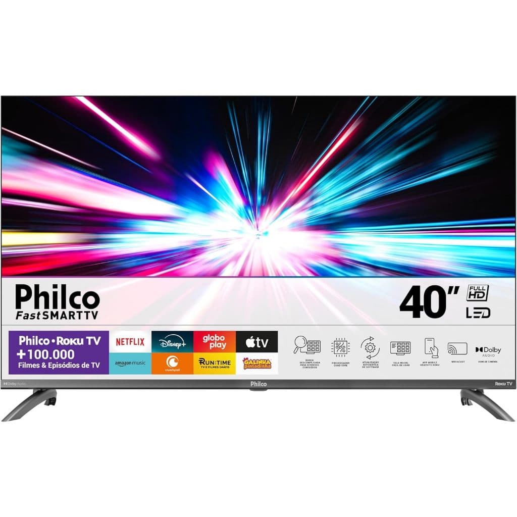 Smart TV 40” Philco Roku TV LED Dolby Audio PTV40M9GR2CGB — imagem 2