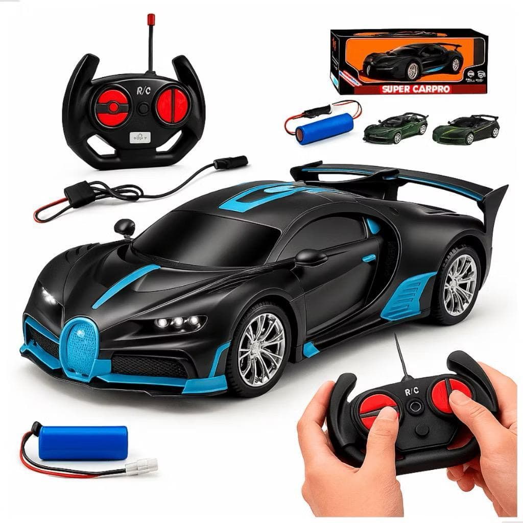 Carrinho de Controle Remoto Esportivo Competição Ferrari Lamborghini Bugati Velocidade