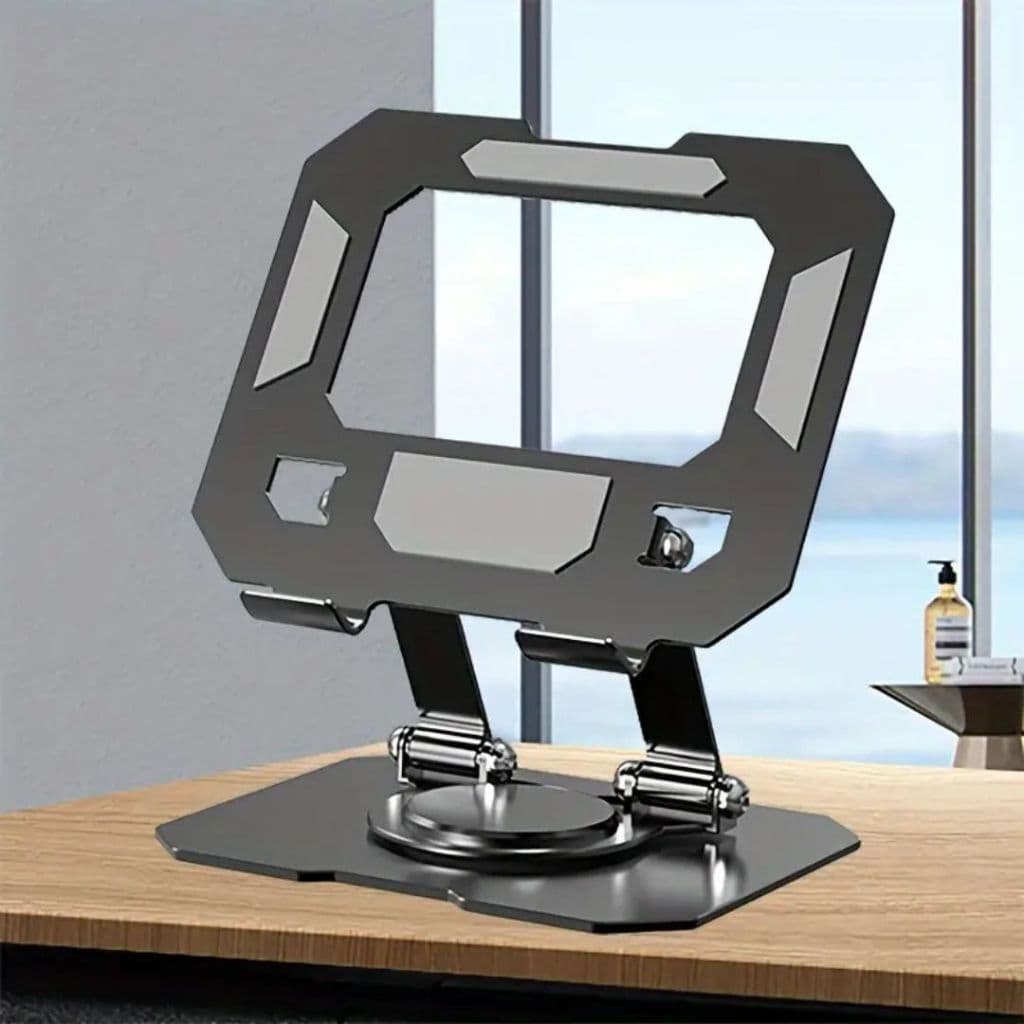 Suporte de Mesa para Tablet 360° Base Ajustável e Dobrável Suporte Ergonômico
