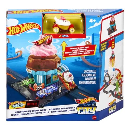 Pista Hot Wheels City Sorveteria Na Cidade - Mattel Htn77