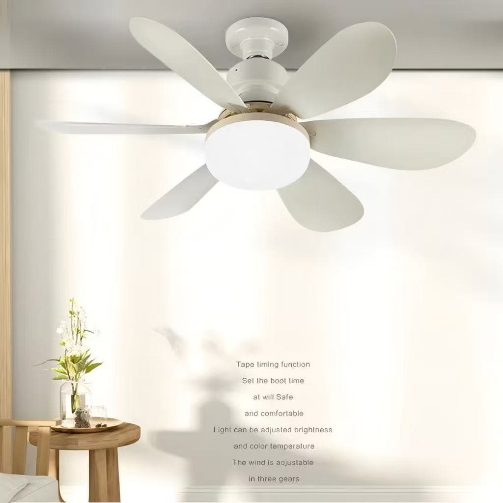 60W 6 Hélices Ventilador De Tetot Ponente Controle Remoto Lcg led