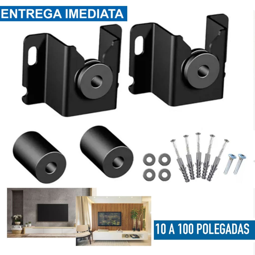 Suporte Universal Fixo Para Smart TV LED LCD TV 4K Parede Painel 10 24 32 43 50 55 60 75 100 PLG ...