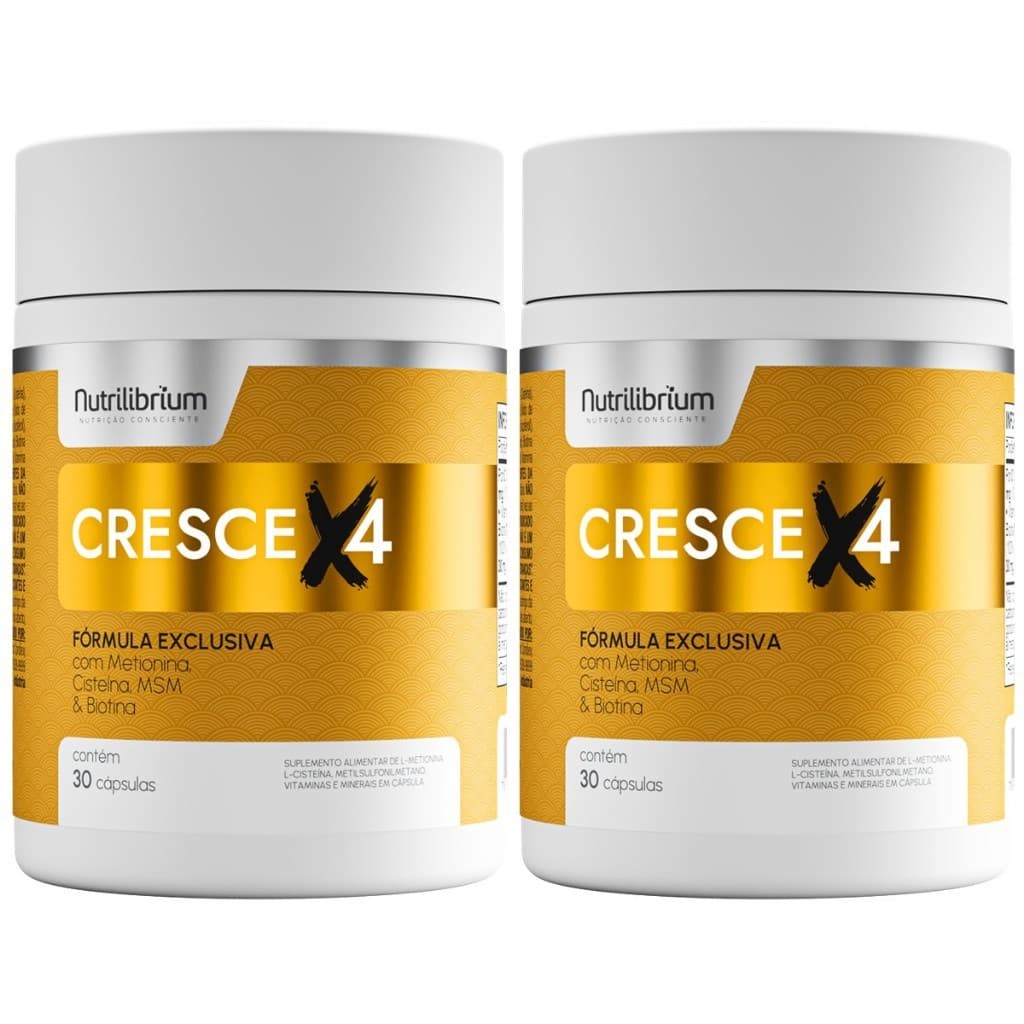 Kit 2x Cresce X4 Total 60 Cápsulas - 2 Meses Nutrilibrium