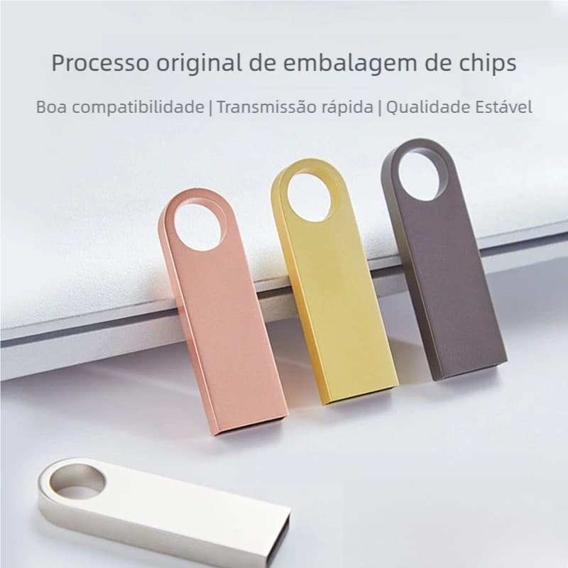 Pen Drive de Metal USB 2.0 DataTraveler SE9 - 8GB/16GB/32GB/64GB/128GB/256GB