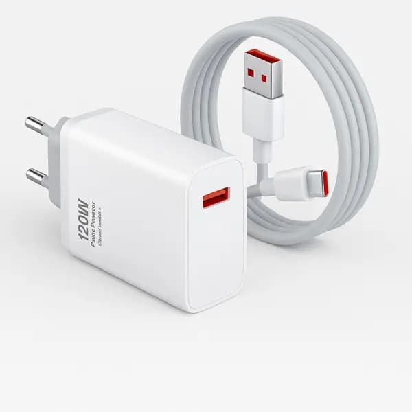 Cabo Carregador Turbo 120W - USB Tipo C - Carregamento Rápido Compativel Varios Modelos