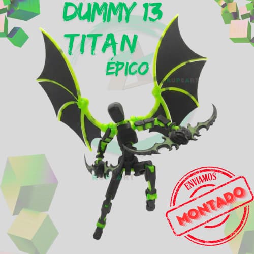 Dummy 13 Titan Épico | Boneco Articulado # MONTADO # Action Figure Brinquedo Educativo Sensorial Varias Posições 3D