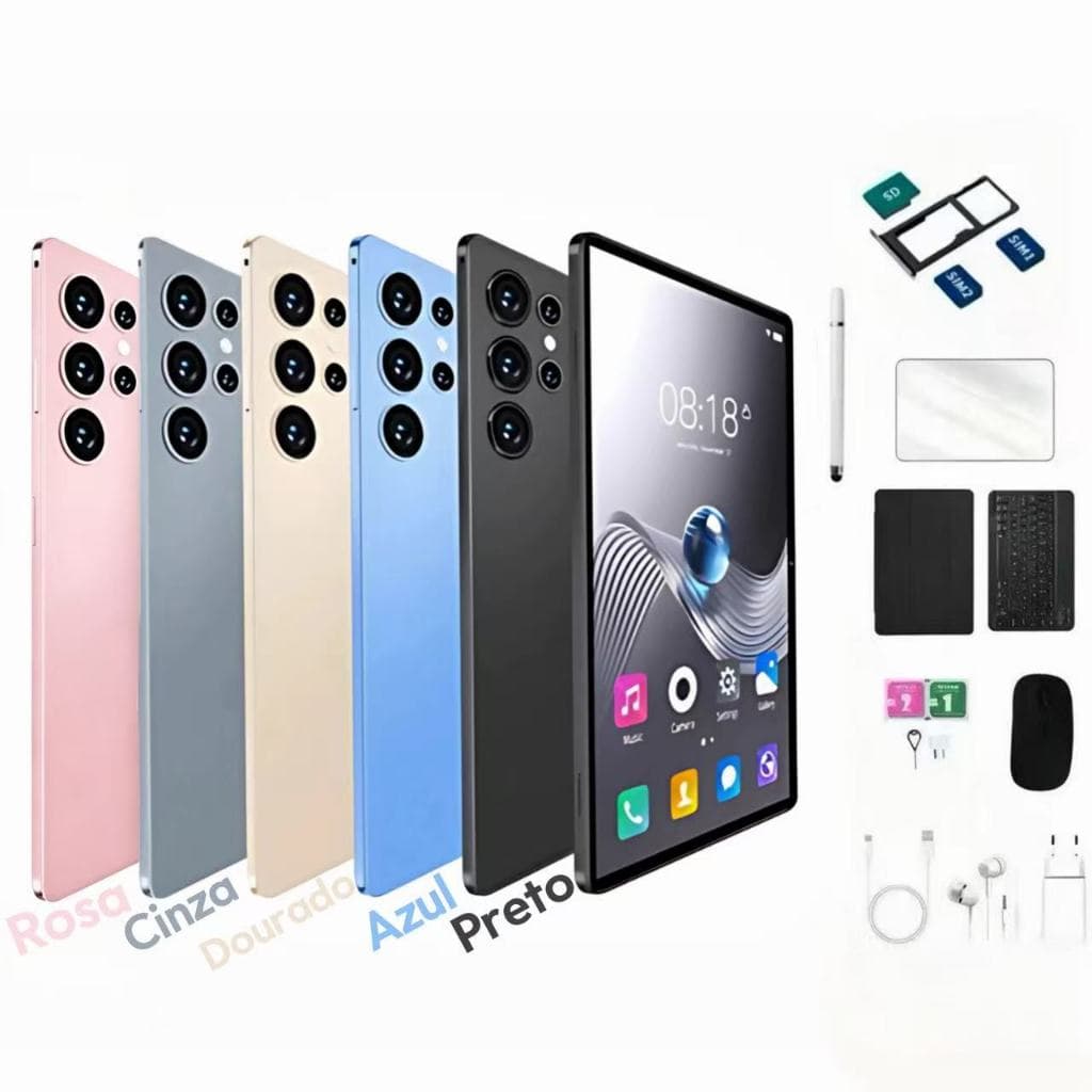 Pad 9X Tablet Android 13 10.5” HD 6GB + 128GB ROM WiFi 5G Dual SIM Card Bateria 8000mAh