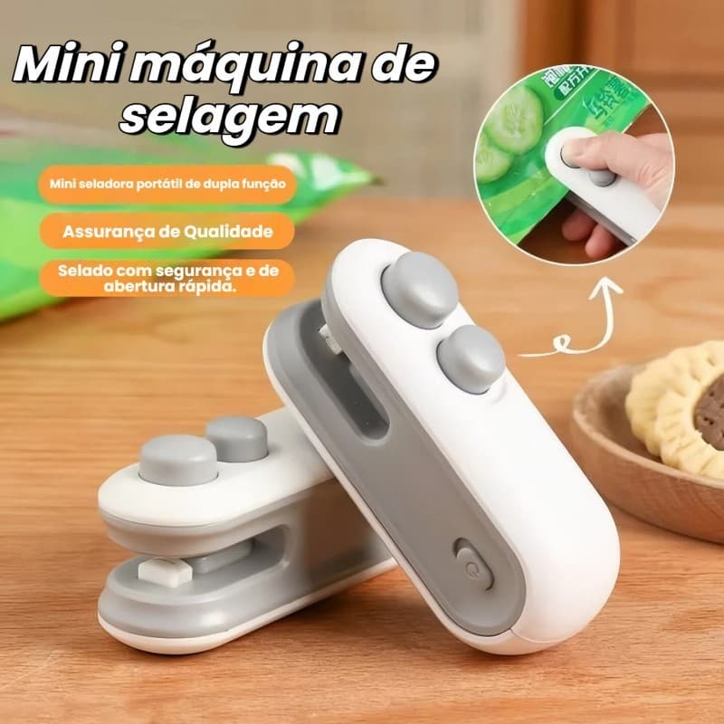 1/2/3/4 Peças Mini Máquina Seladora Recarregável Para Embalagens Plásticas - Selagem Rápida/ Alta Qualidade/