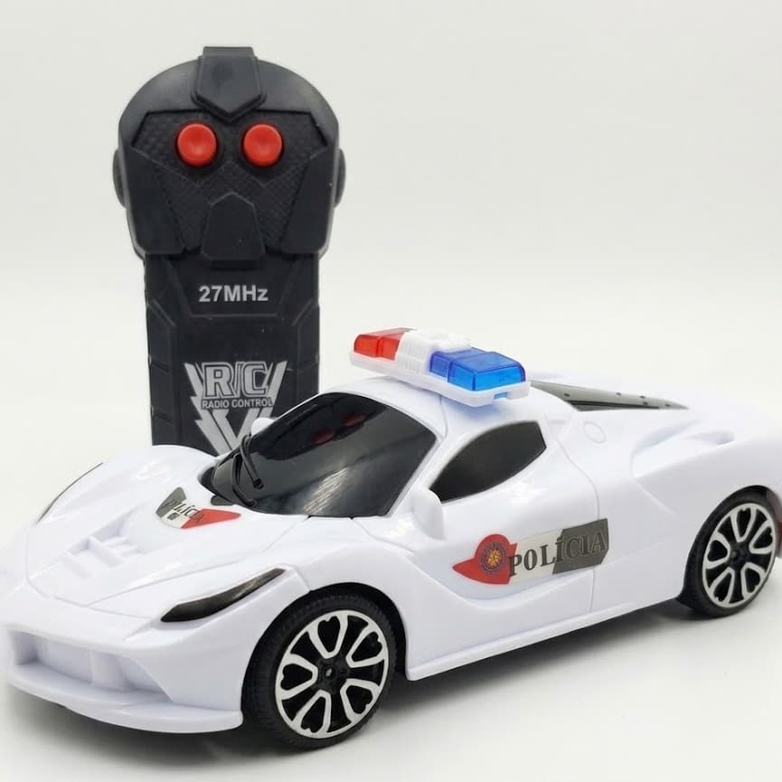 Carrinho Controle Remoto Presente Menino Policia Nacional ,Carrinho Controle Remoto Policia Infantil