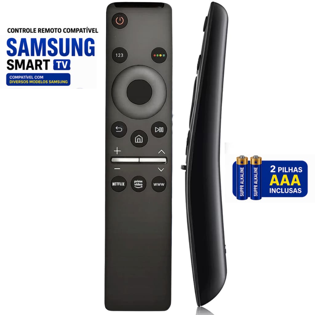 Controle Remoto Samsung Smart TV - Compatível com Vários Modelos Sansung
