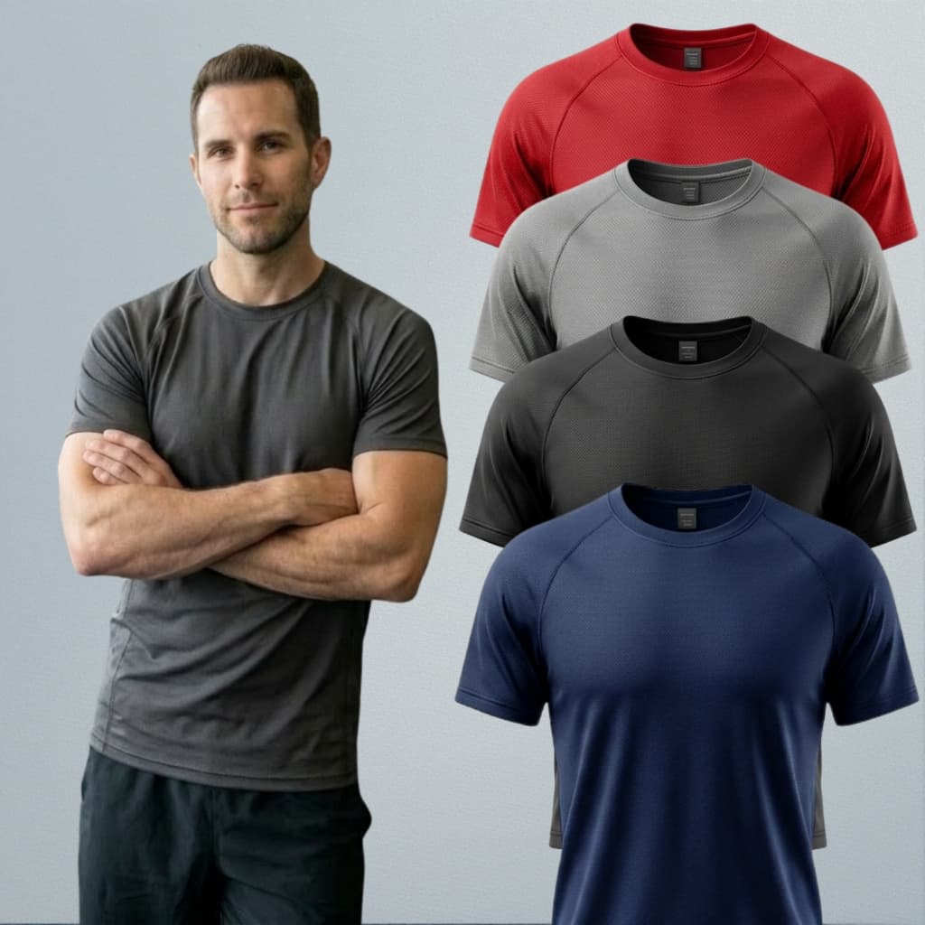 Kit 3 Camisetas Masculina Dry Fit Proteção Térmica Anti Odor Academia Treino
