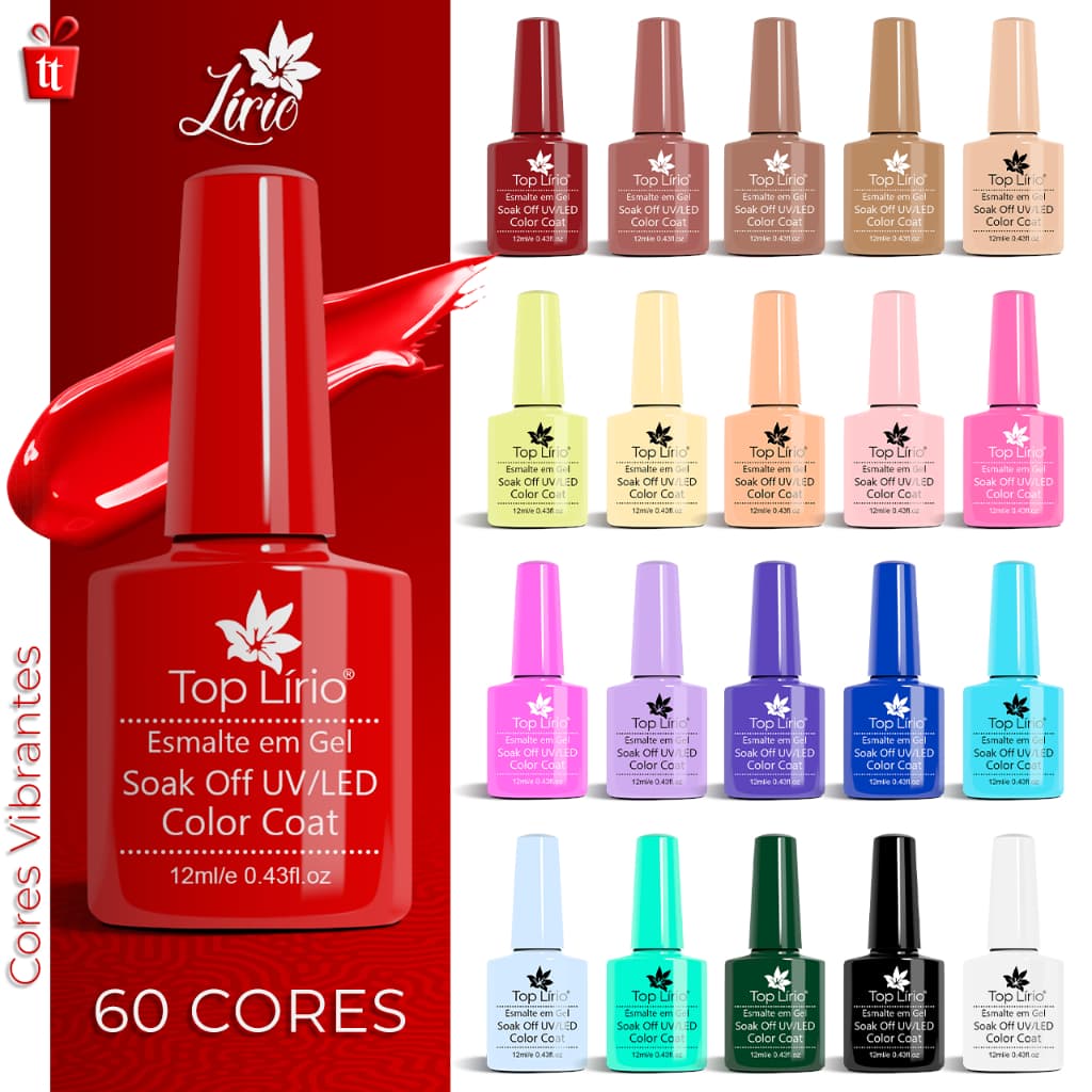 Esmaltes 24/10 Unidades De Unhas Em Gel Lirió, XD, DZ Profissional Shellac Unha Acrigel Porcelana Manicure Pedicure