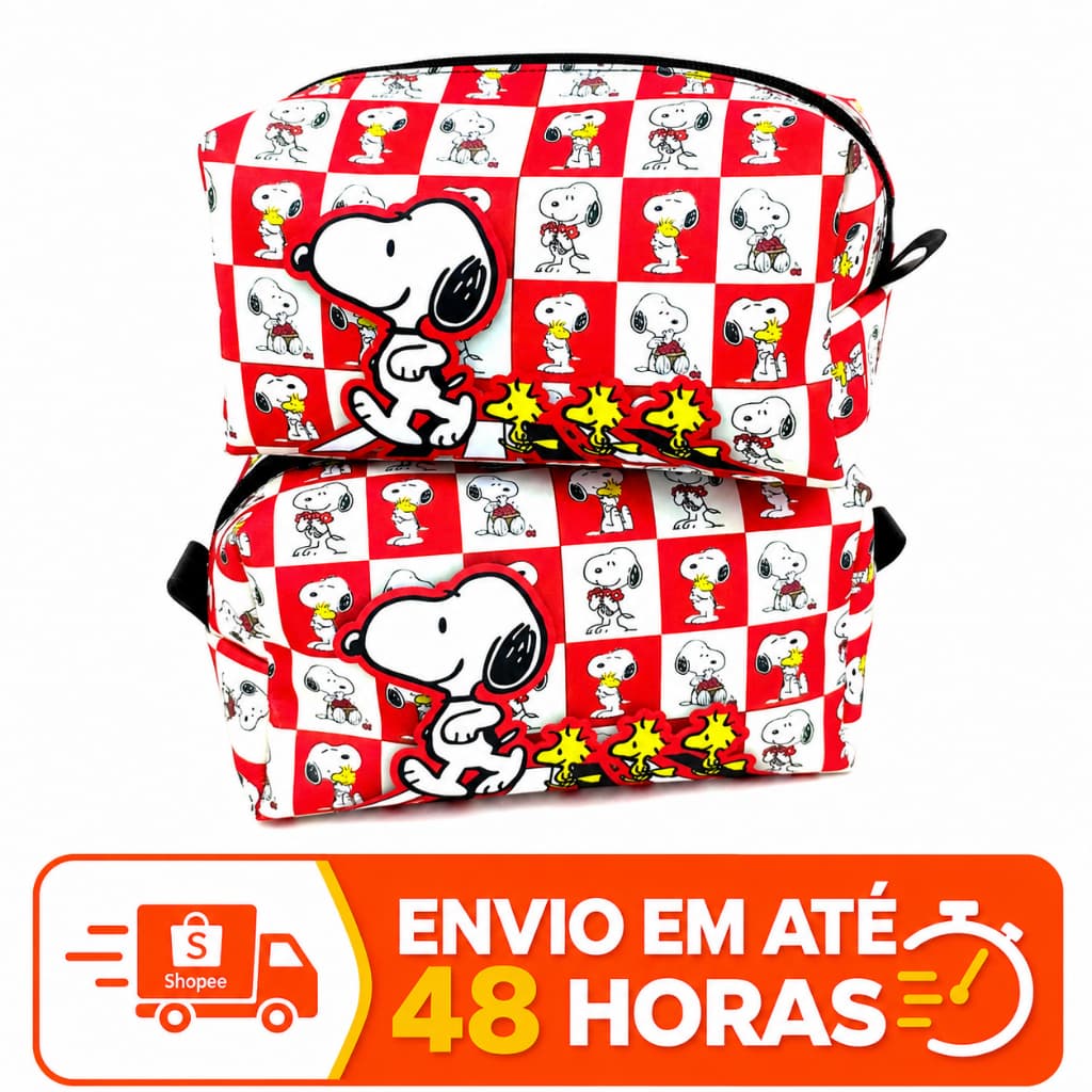 Necessaire Snoopy Organizador Porta fralda Farmacinha G