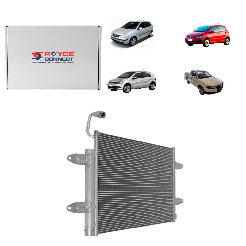Condensador Polo 2002 a 2014/ Fox 2003 a 2021/ Gol G5 G6 G7/saveiro/ (sistema denso)