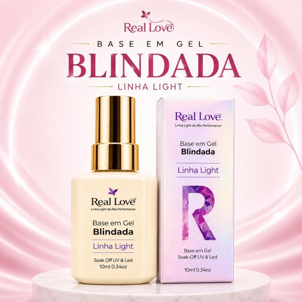 Base em Gel Blindada Real Love 15ml Led UV