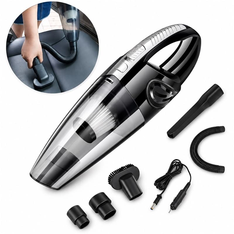 Aspirador De Pó Portátil Automotivo 70W Carro Sofá Compacto