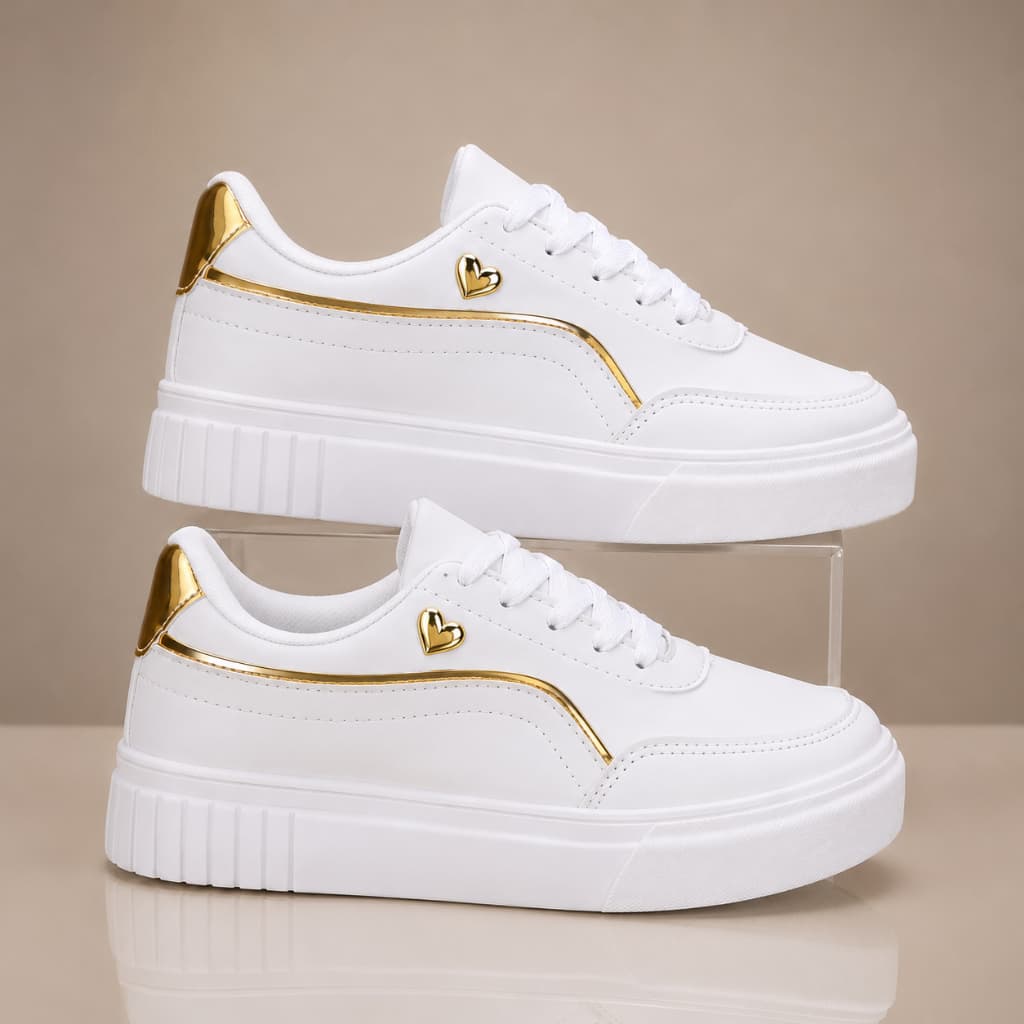 Tenis Feminino Casual Tendencia Estiloso Confortavel Macio trabalho Escola Passeio