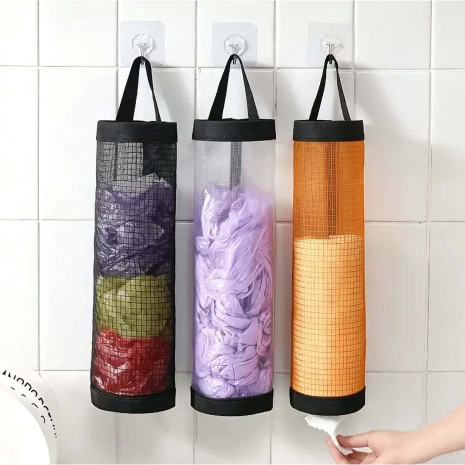 Organizador de sacolas de compras Bolsa Organizadora De Plástico Para Armazenamento De Sacolas De Cozinha