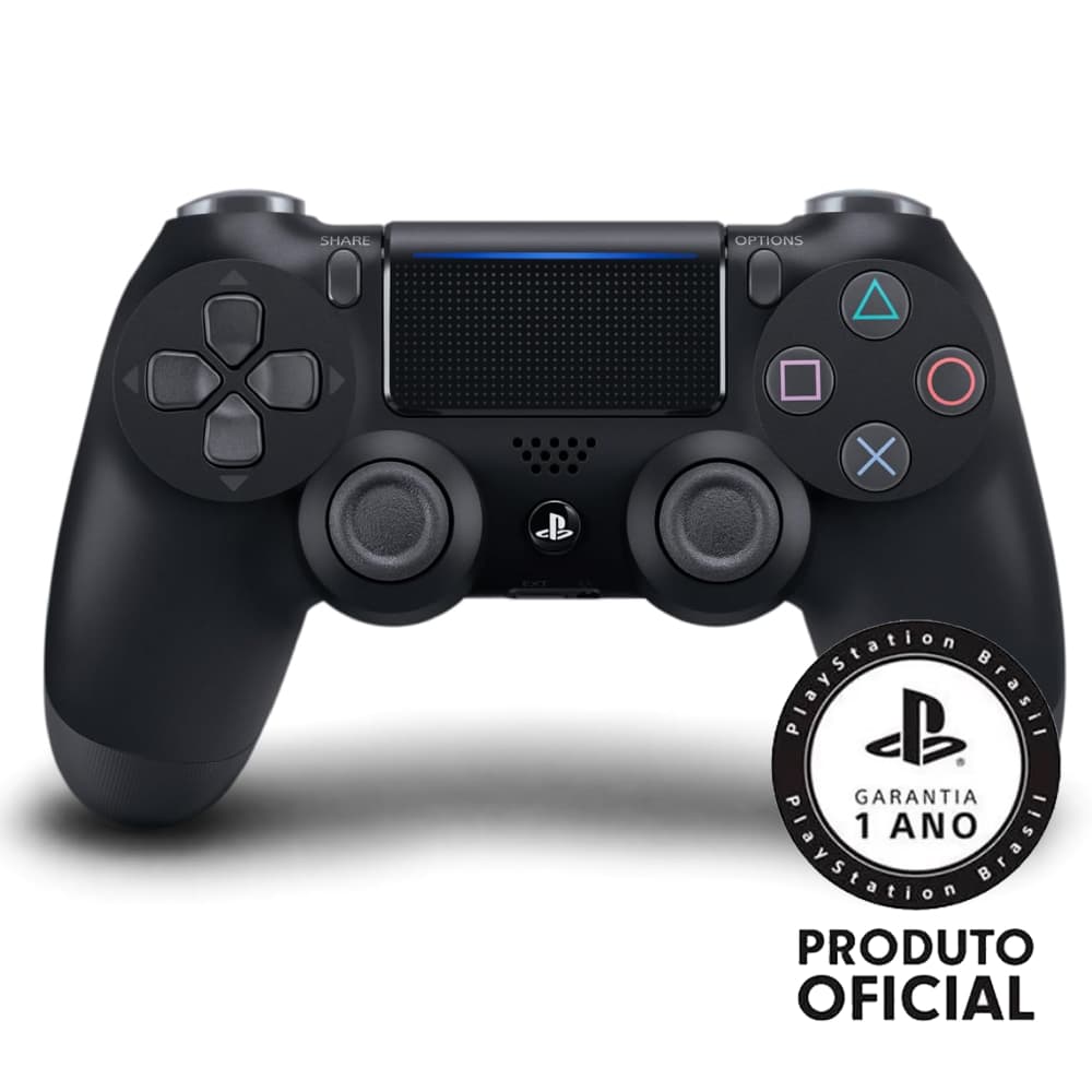 Controle Sony Dualshock 4 PS4 Sem Fio Preto CUH-ZCT2U Original Lacrado