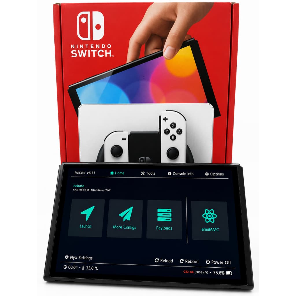 Nintendo Switch Oled desbloqueado com Tinfoil Premium