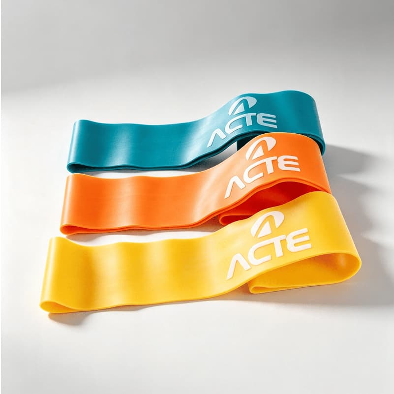Kit Mini Band 3 Fita Faixa Elastica Para Exercicio Fisico Fitness Academia Acte