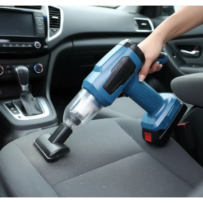 Aspirador Automotivo 4 em 1 Sem Fio 48V 3000mAh Alta Potência para Limpeza de Carro