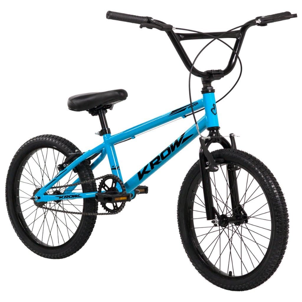 Bicicleta Aro 20 Cross Bmx FreeStyle Infantil Juvenil V-Brake Krow Bikes