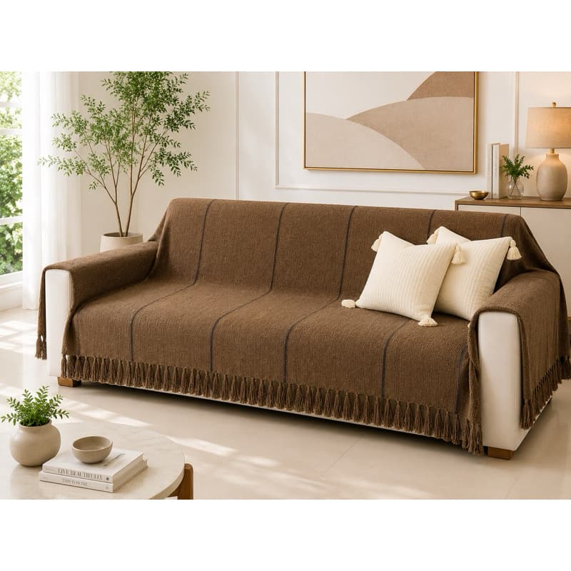 Manta Para Sofá Gigante 4,00 x 1,70 XGG Algodão Macio Decorativa Luxo