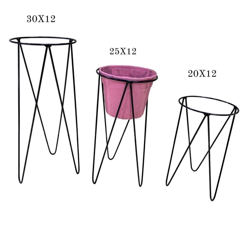 Trio Suporte Para Vaso Jardim Planta