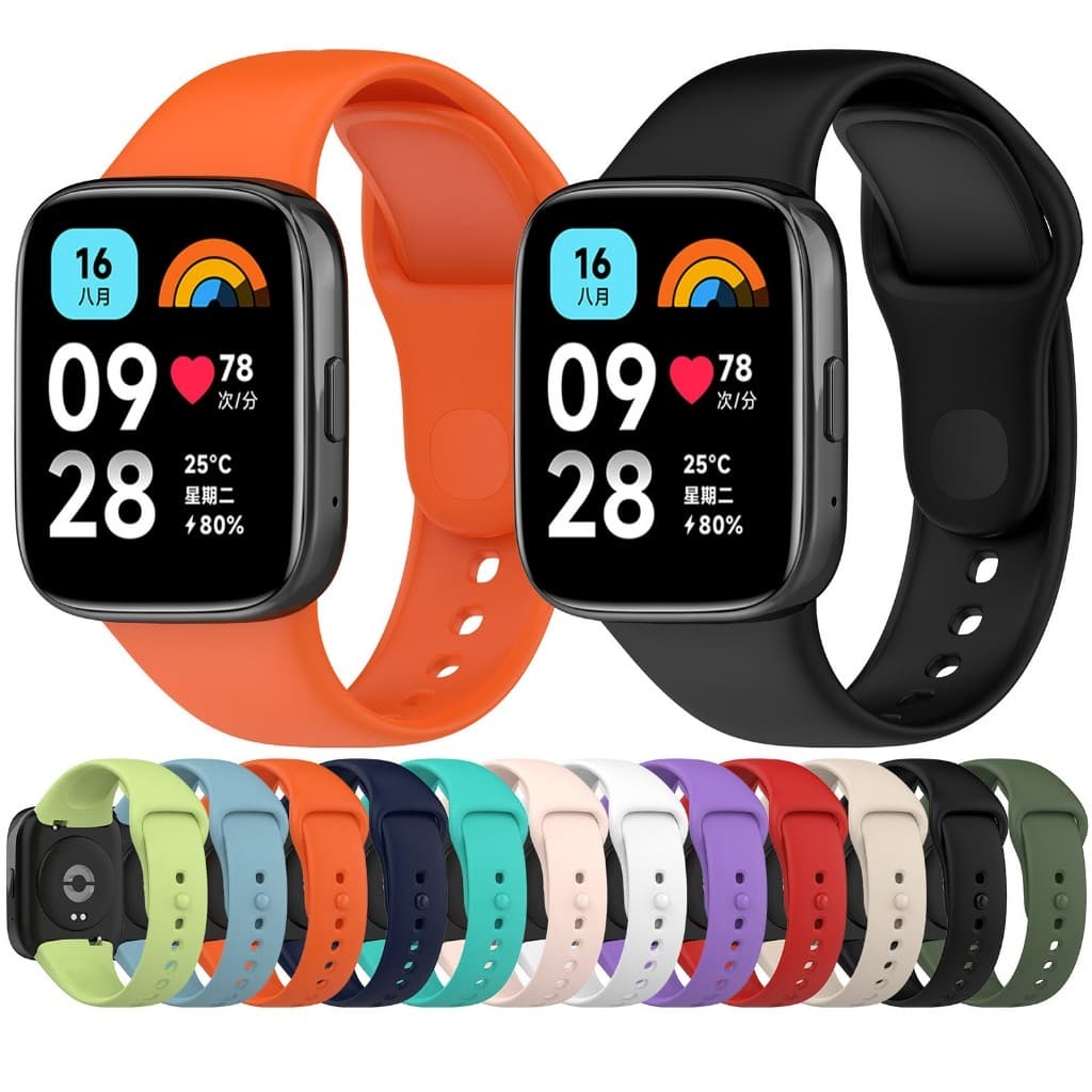 Pulseira de Silicone para Xiaomi Redmi Watch 3 Active /Mi Watch 3 Lite mesmo modelo oficial
