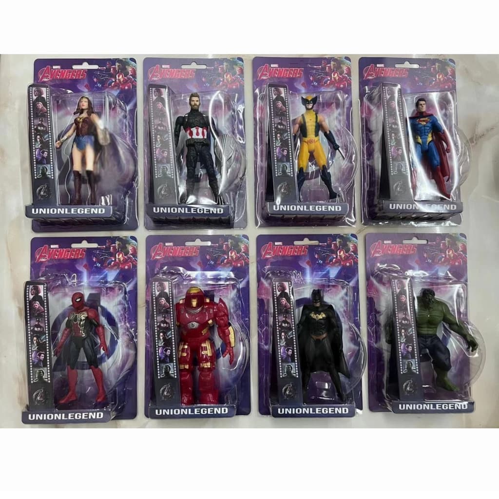 boneco vingadores articulado SEM LUZ 16-18 cm unidade