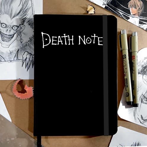 Caderno Sketchbook DEATH NOTE Capa dura tipo moleskine