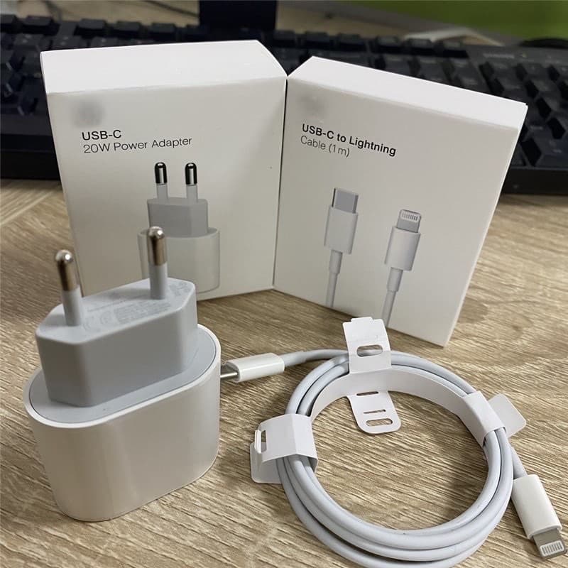 {ORIGINAL} KIT Carregador Cabo E Fonte Tipo C Lightning XR,11,12,13,14 LACRADO