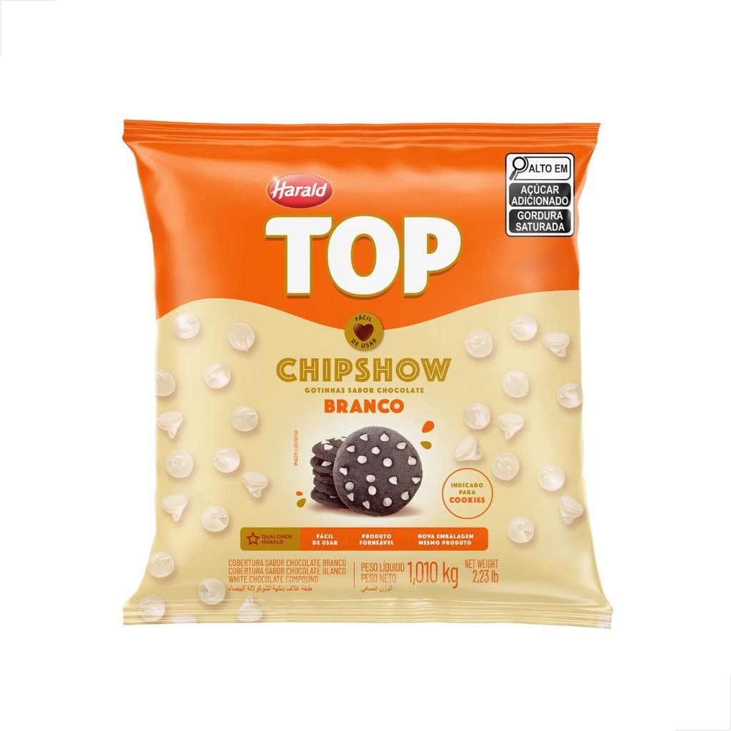 Cobertura Chipshow Branca Forneável 1,01KG HARALD